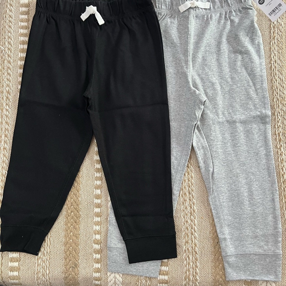 H&M Black and Gray Leggings Soft Cotton Blend